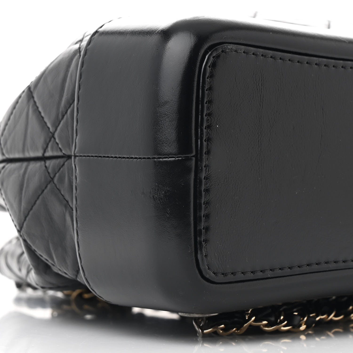 Chanel Aged Calfskin Quilted Small Gabrielle Backpack Black 9 of 12
