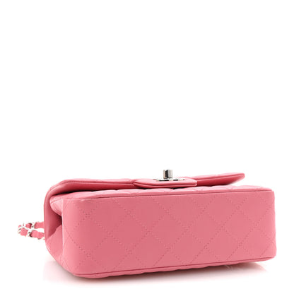 Chanel Lambskin Quilted Mini Rectangular Flap Pink 4 of 11