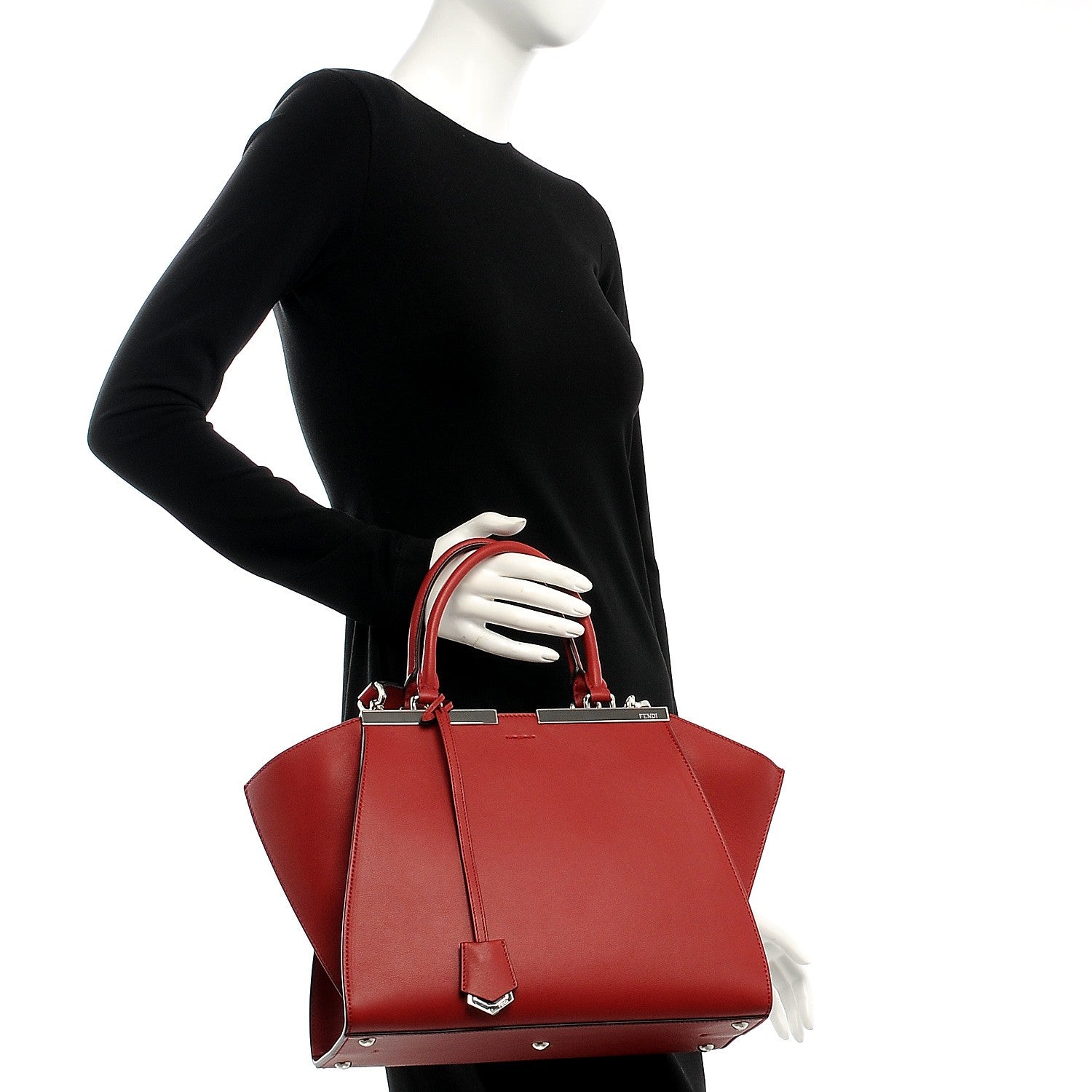 Fendi Vitello Dolce Petite 3Jours Tote Ribes 3 of 8