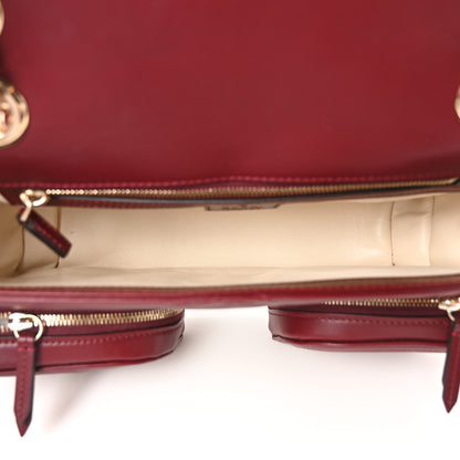 Gucci Calfskin Matelasse Small GG Marmont Multi Pocket Shoulder Bag Rosso Ancora 5 of 9