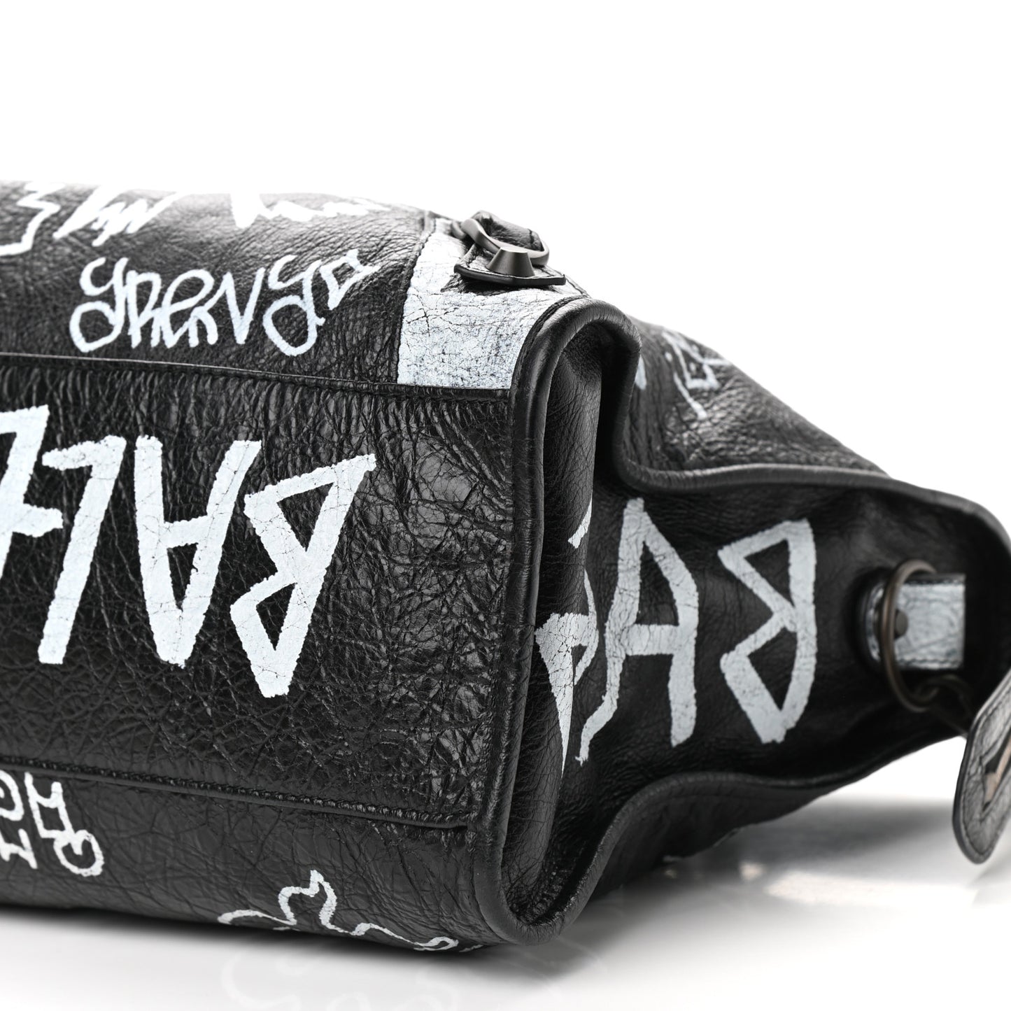 Agneau Arena Graffiti All Over Classic Hardware City Black White