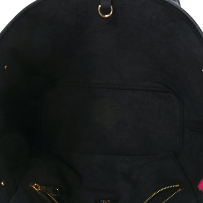 Louis Vuitton Empreinte Spring In The City Neverfull MM Black White Pink 5 of 8