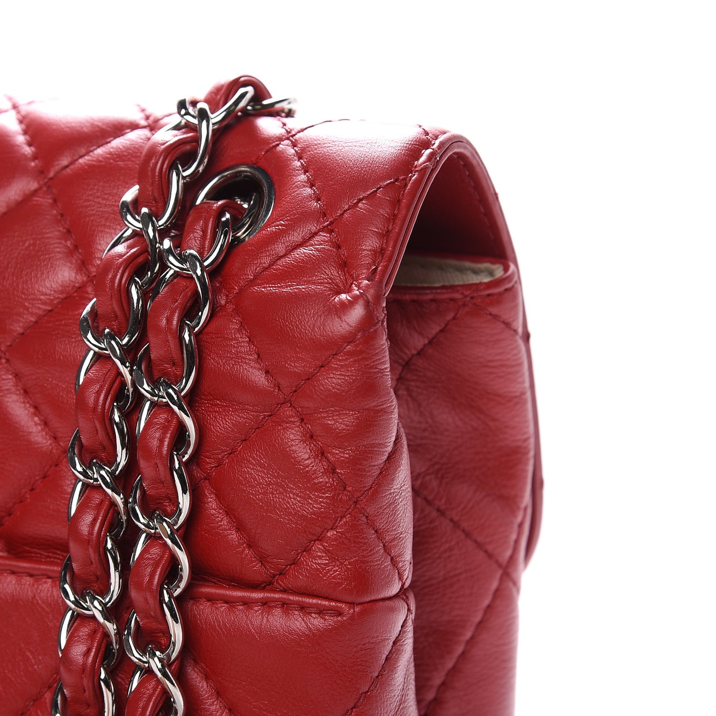 Calfskin Quilted In The Business Flap Red