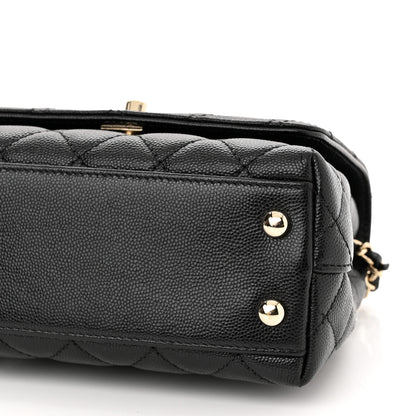 Chanel Caviar Quilted Extra Mini Coco Handle Flap Black 10 of 10