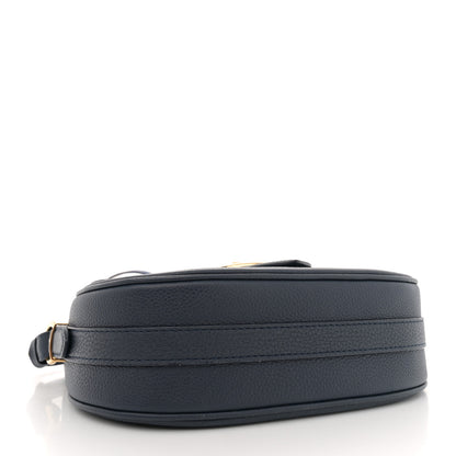 Louis Vuitton Grained Calfskin LV Pont 9 Soft MM Bleu Marine 4 of 10