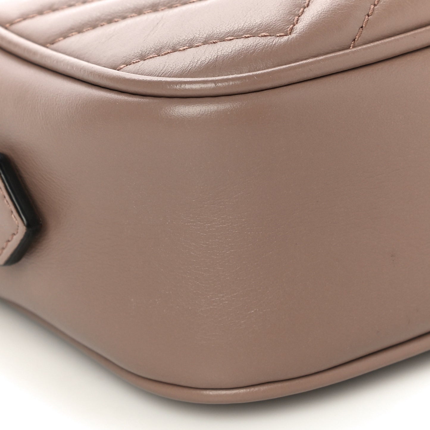 Calfskin Matelasse Mini GG Marmont Chain Shoulder Bag Porcelain Rose