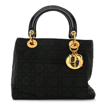 Christian Dior Nylon Cannage Medium Lady Dior Black 1 of 10