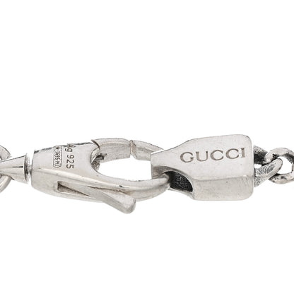 Gucci Sterling Silver Enamel Thin Interlocking G Bracelet Black 3 of 3
