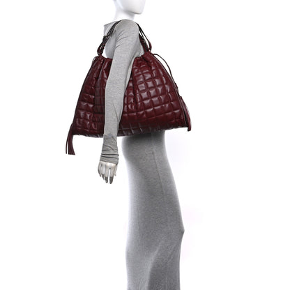 Gucci Calfskin Quilted Large Deco Tote Bag Rosso Ancora Red 2 of 10