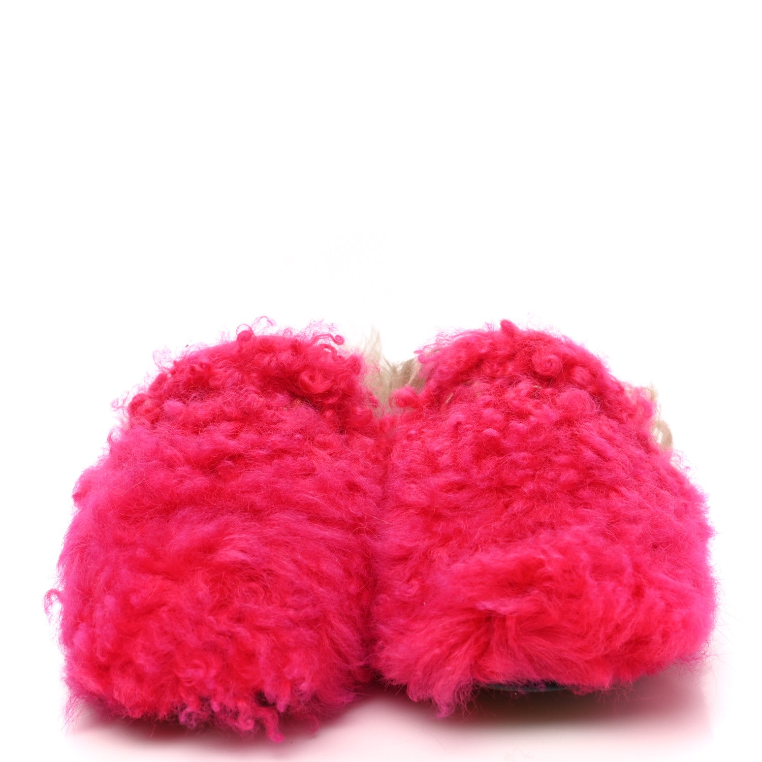 Gucci Merino Wool Womens Princetown Slippers 36 Raspberry Lipstick Natural 2 of 8