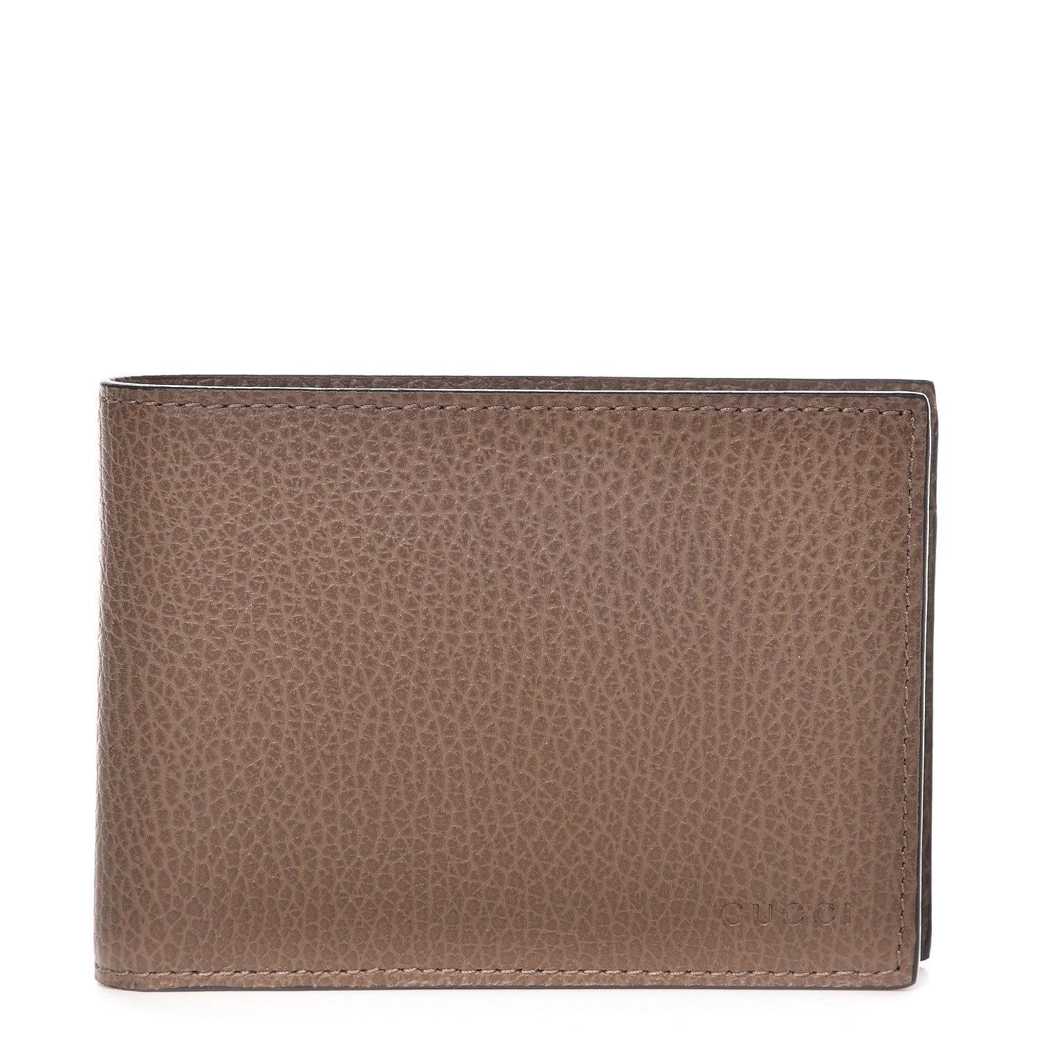 Gucci Dollar Calfskin Bi-Fold Wallet Brown 1 of 10