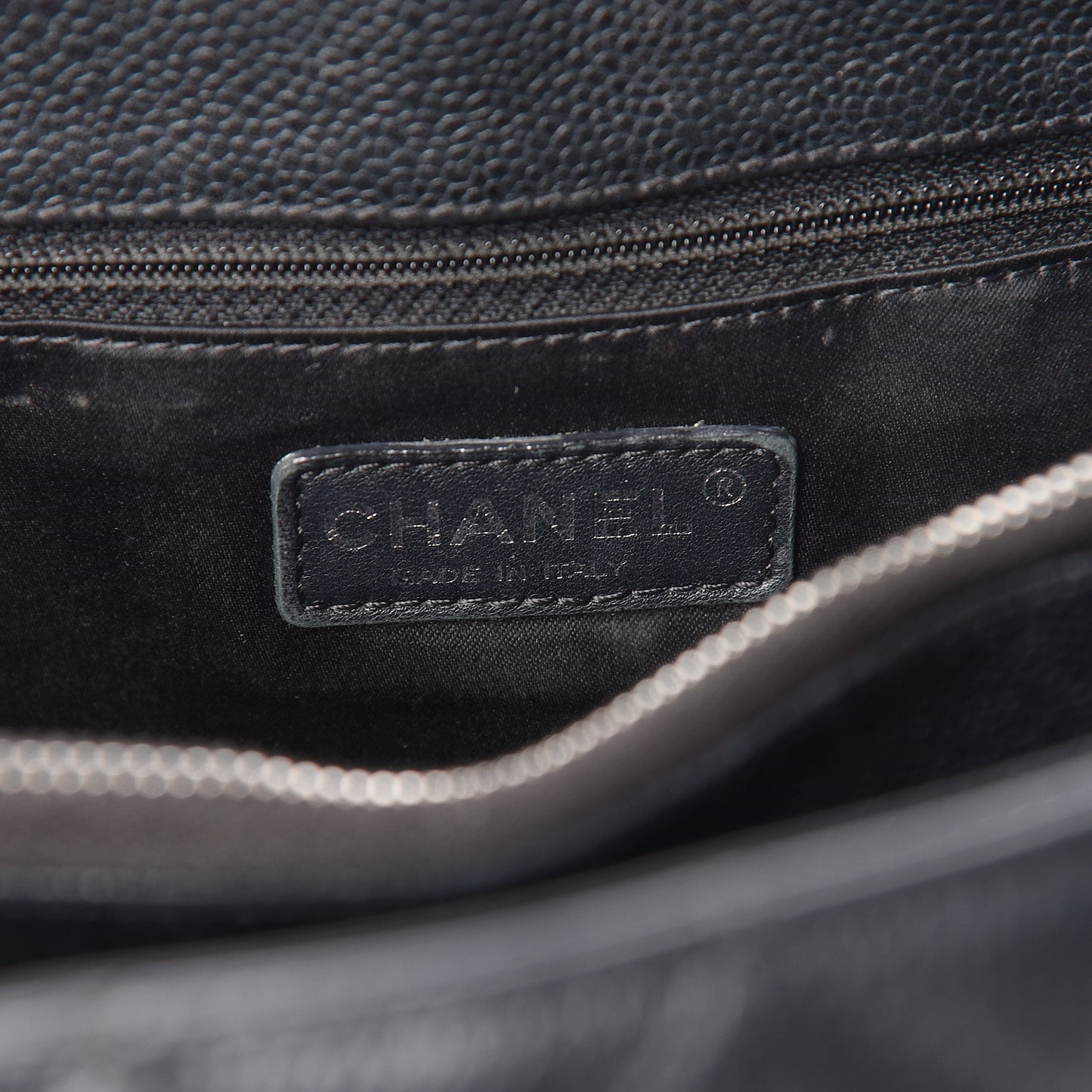 Caviar Quilted Grand Shopping Tote GST Black