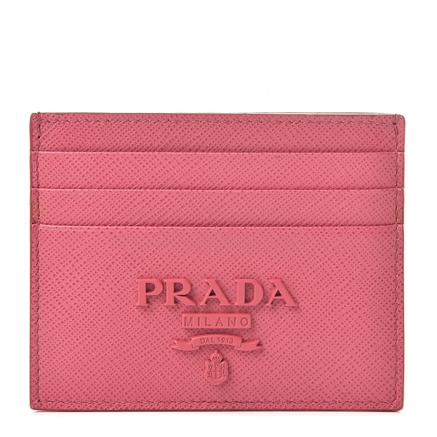 Saffiano Shine Monochrome Card Holder Peonia