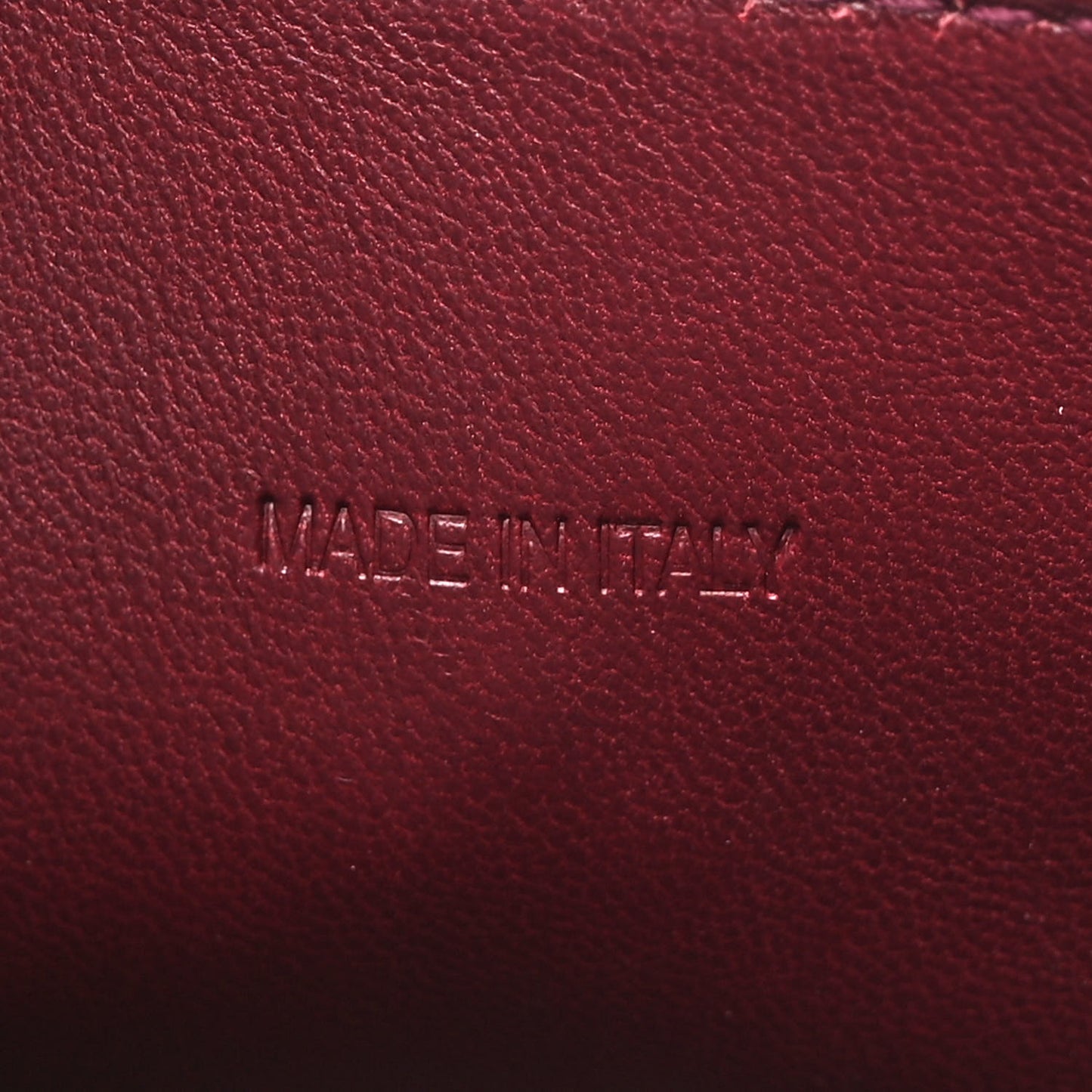 Shiny Calfskin Crocodile Embossed Hourglass Top Handle Bag XS Dark Red