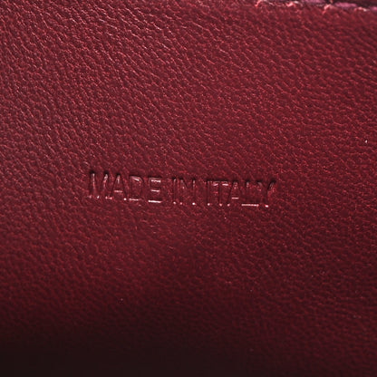 Balenciaga Shiny Calfskin Crocodile Embossed Hourglass Top Handle Bag XS Dark Red 7 of 10