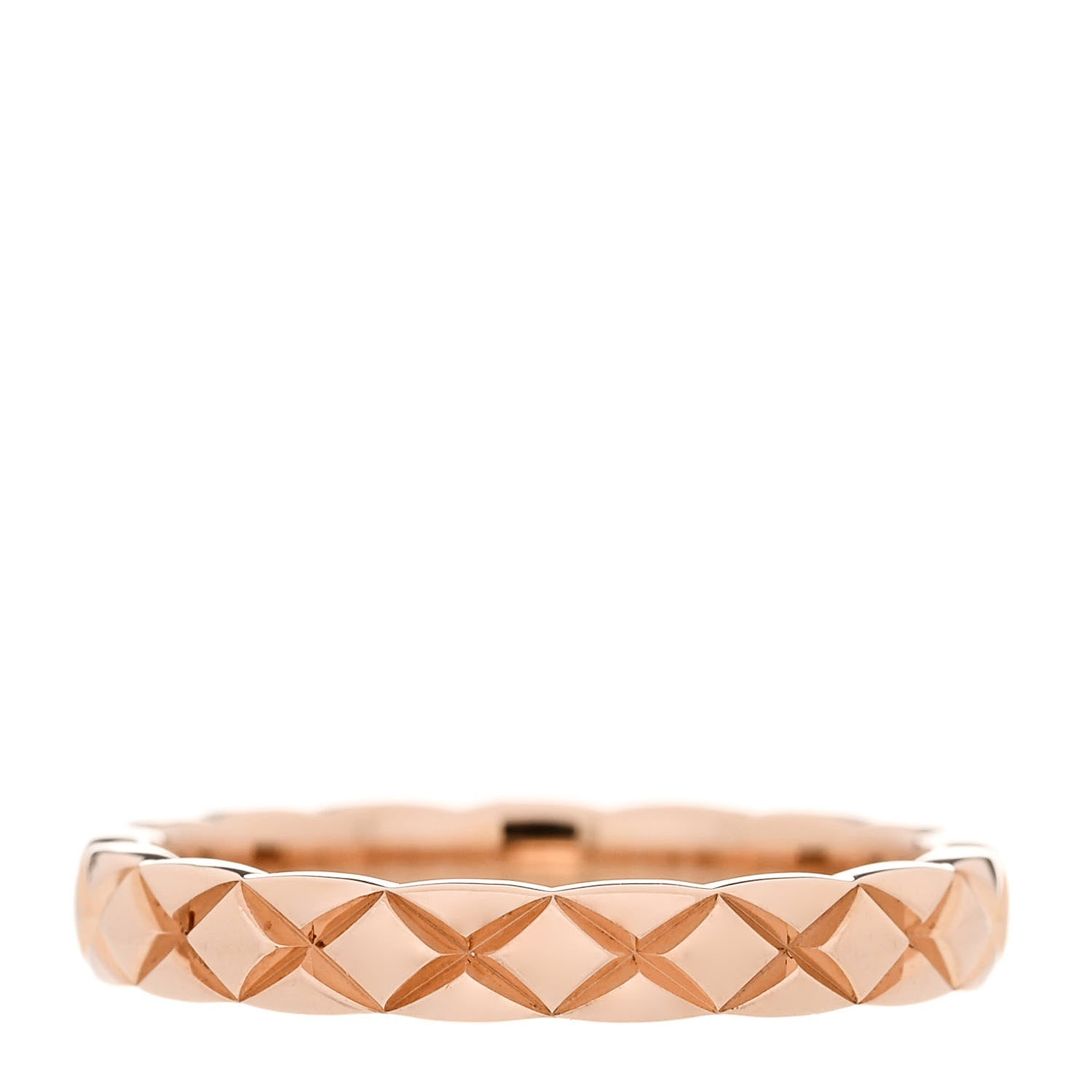 Chanel 18K Beige Gold 5 Diamond Mini Coco Crush Ring 47 4 3 of 5