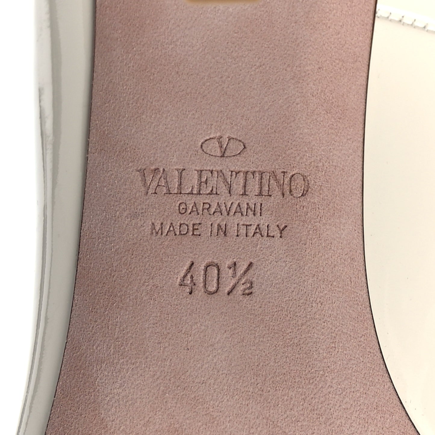 Patent Tan-Go 100mm Pumps 40.5 Light Ivory