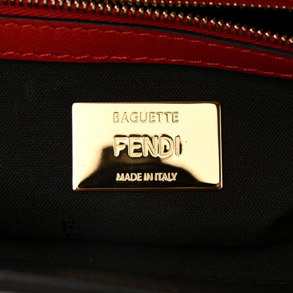 Fendi Nubuck Pequin Baguette Moro Ebano 6 of 10