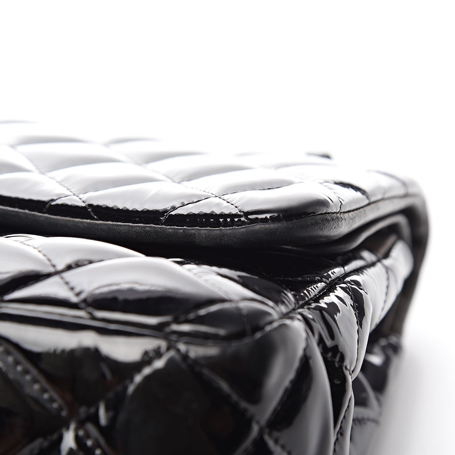 Chanel Patent Quilted Jumbo Double Flap Black 15 of 18