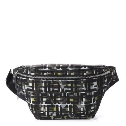 Fendi Nylon CamouFF Belt Bag Black Multicolor 1 of 10