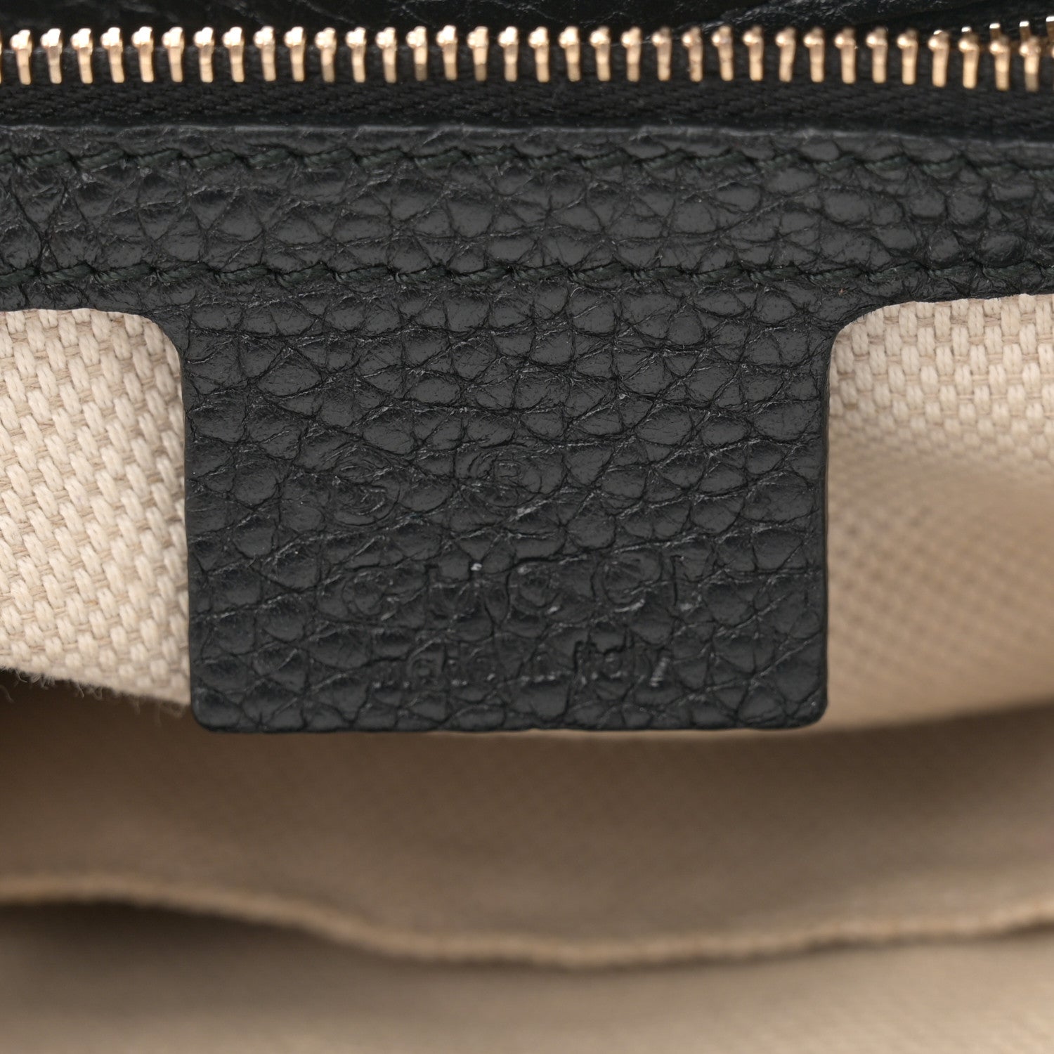 Gucci Pebbled Calfskin Medium Soho Flap Crossbody Black 6 of 10