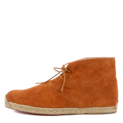 Christian Louboutin Mens Veau Suede Cadaques Flat Espadrille 44 Fauve 1 of 7