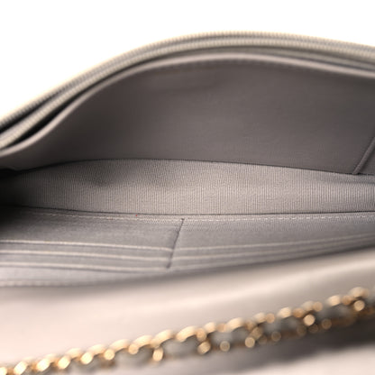 Chanel Lambskin Quilted Trendy CC Wallet On Chain WOC Grey 5 of 13