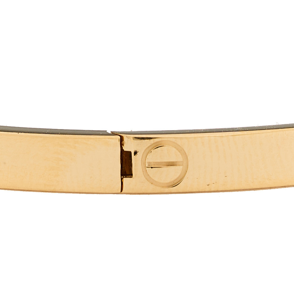 Cartier 18K Yellow Gold 6 Diamond Small LOVE Bracelet 16 4 of 9