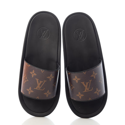 Louis Vuitton Monogram Sunbath Slide Sandals 37 5 of 10