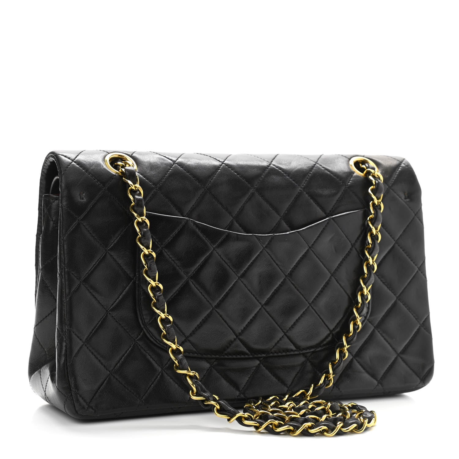 Chanel Lambskin Quilted Medium Double Flap Black 3 of 11