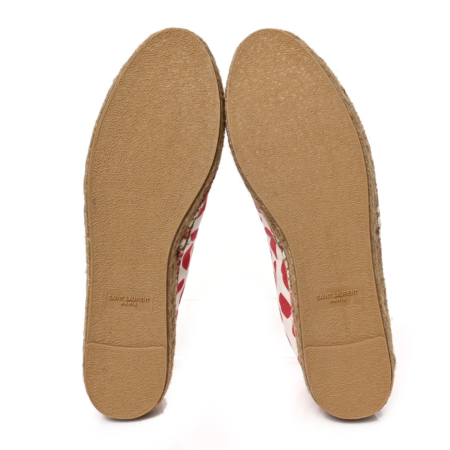 Lip Print Canvas Espadrilles 39 Bianco Rosso Black
