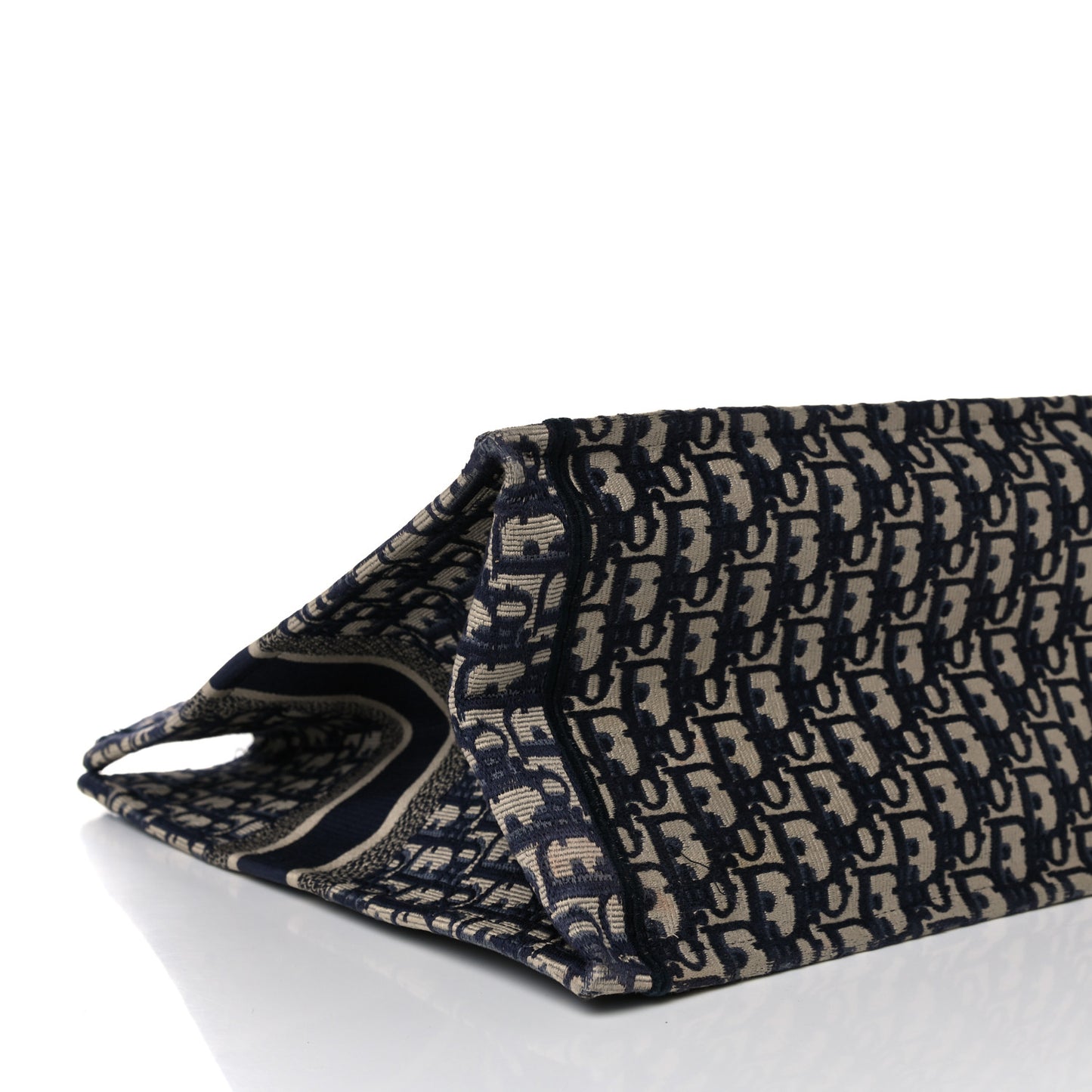 Oblique Book Tote Blue Multicolor