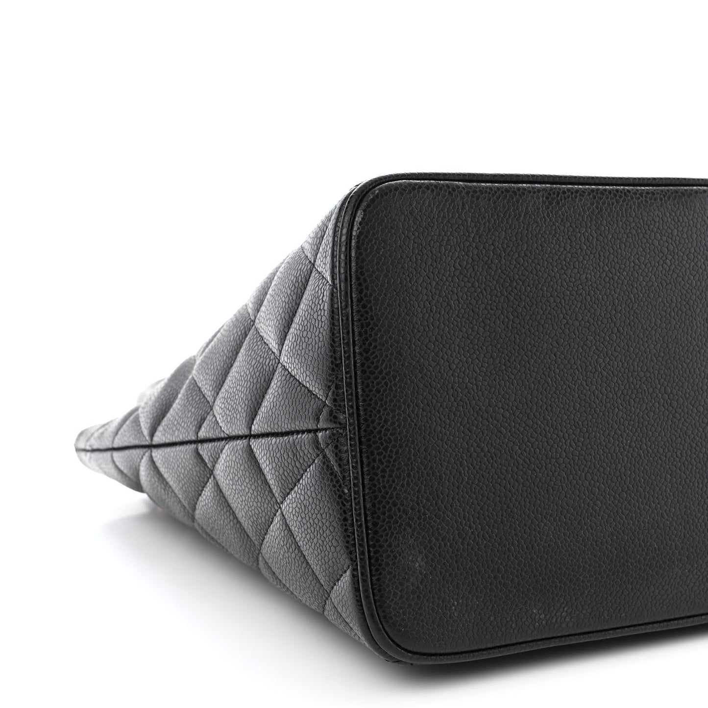 Caviar Quilted Medallion Tote Black