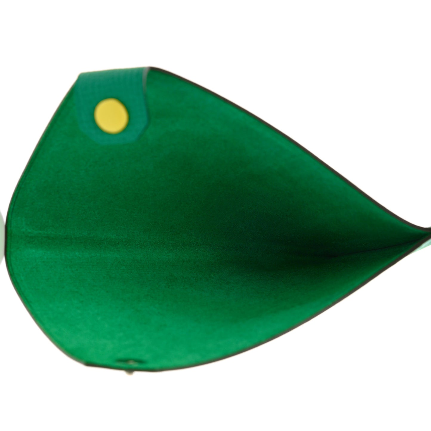 Epsom Tarmac Dot PM Passport Holder Vert Jade Lime