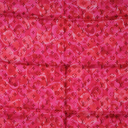 Louis Vuitton Silk Monogram Ikat Summer Square Scarf Rose Indien 1 of 5
