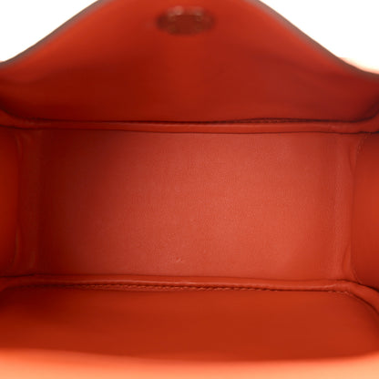 Hermes Taurillon Clemence Mini Lindy 20 Feu 5 of 11
