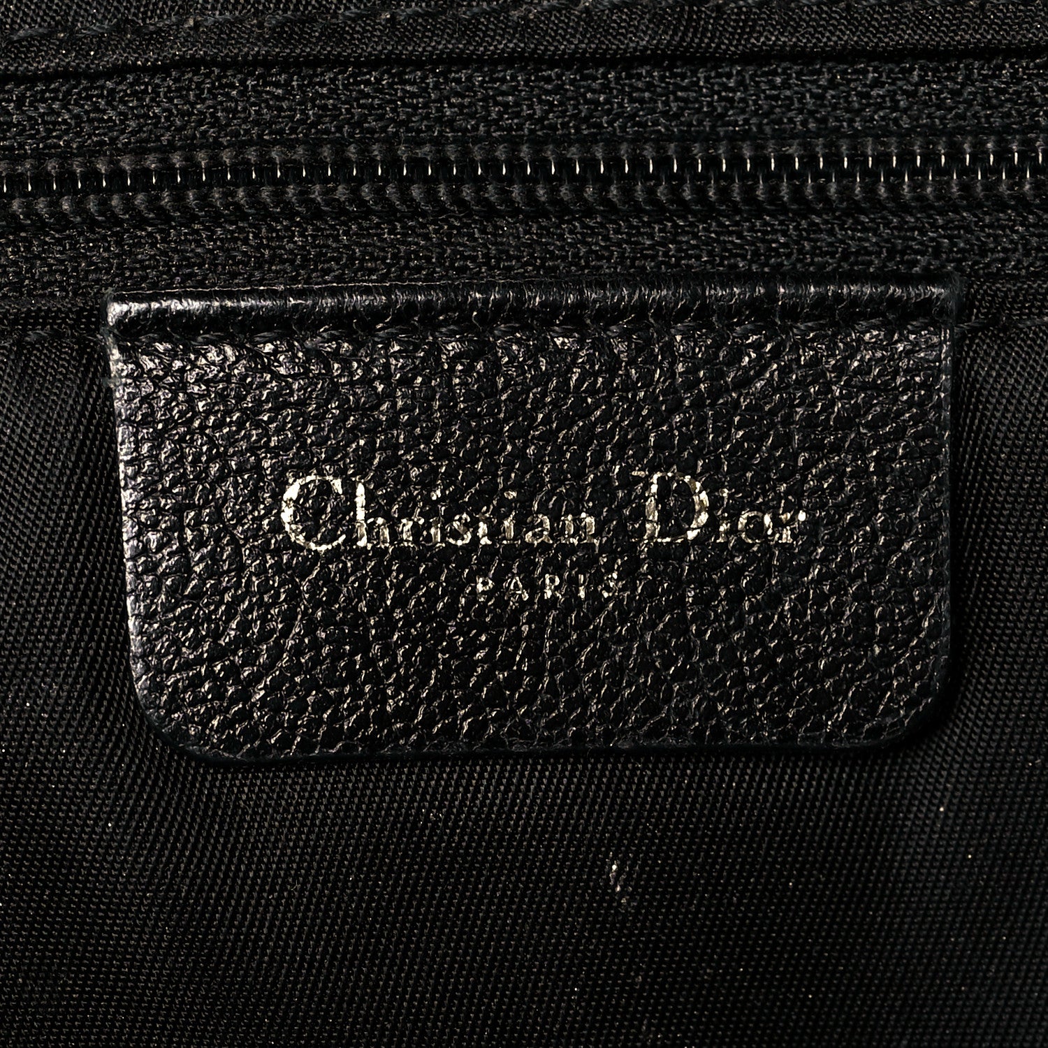 Christian Dior Calfskin Saddle Bag Black 5 of 9
