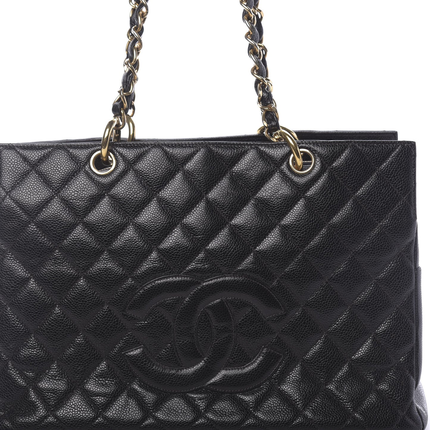 Caviar Quilted Grand Timeless Tote GTT Black