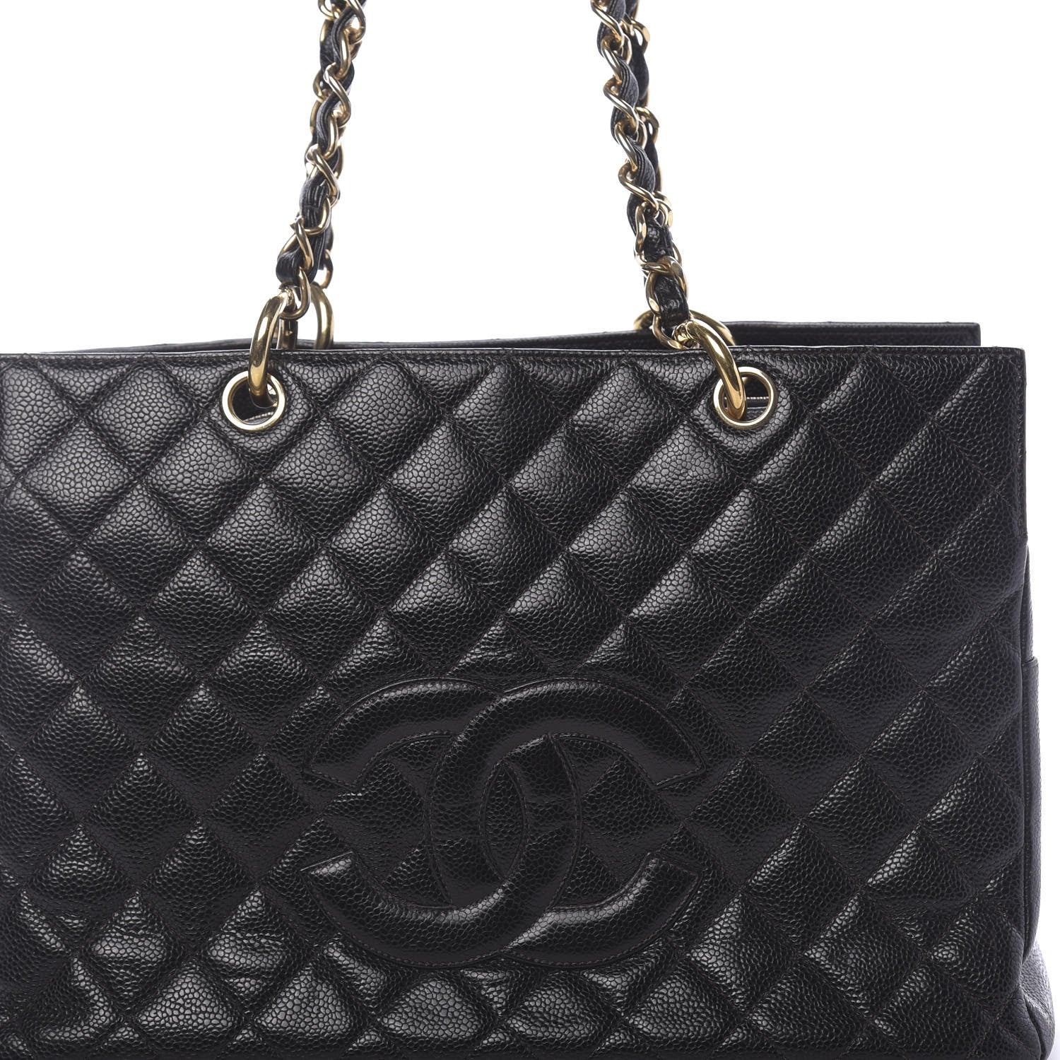 Chanel Caviar Quilted Grand Timeless Tote GTT Black 8 of 10