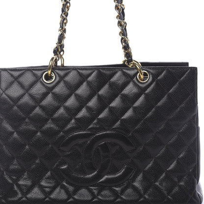 Chanel Caviar Quilted Grand Timeless Tote GTT Black 8 of 10