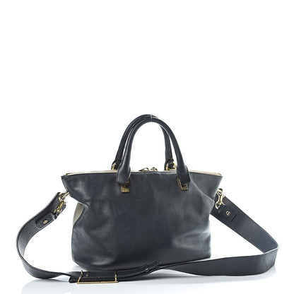 Chloe Smooth Calfskin Small Baylee Tote Marshmallow Grey Black 3 of 11
