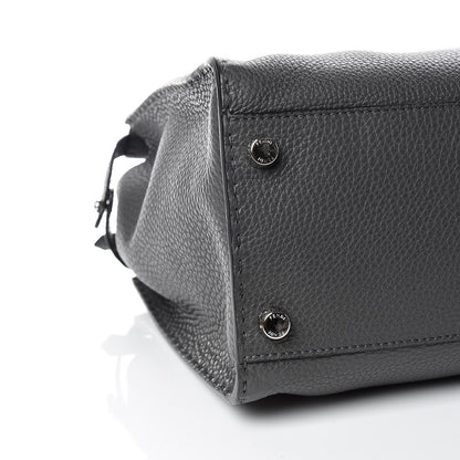 Fendi Cuoio Romano Selleria Monster Eyes Large Peekaboo Iconic Fit Satchel Asfalto 11 of 16