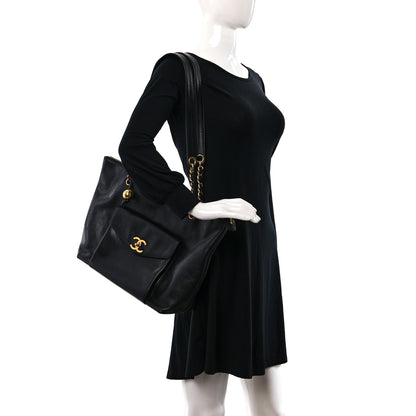 Chanel Caviar CC Shopper Tote Black 2 of 12