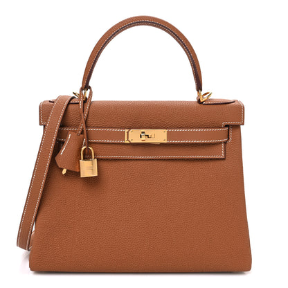 Hermes Togo Kelly Retourne 28 Gold 1 of 10