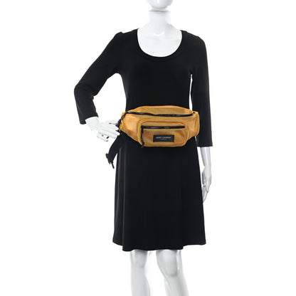 Saint Laurent Nylon Mesh SLP Belt Bag Jaune 3 of 9