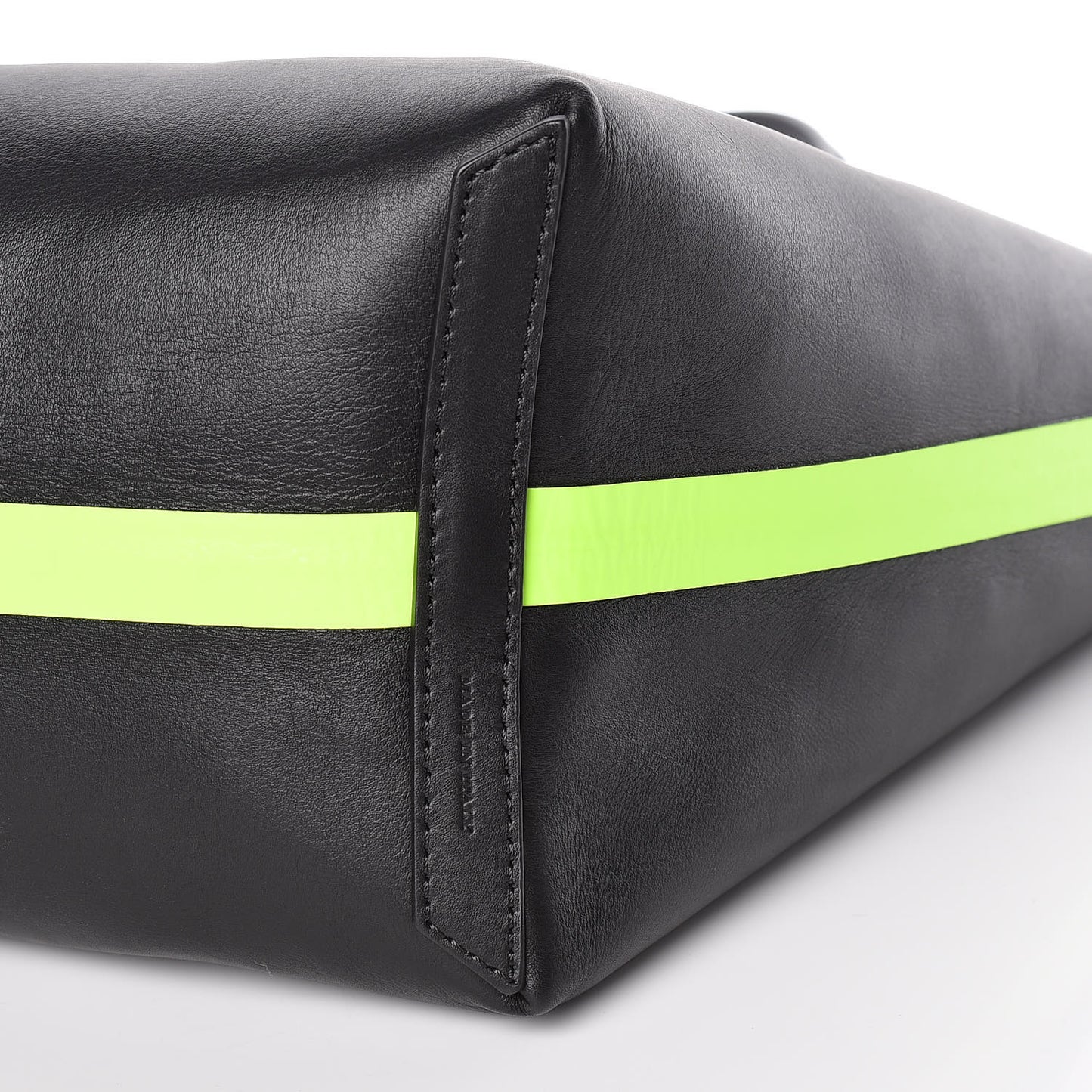 Canvas Mega Check The Giant Reversible Tote Black Neon Yellow