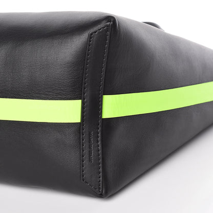 Burberry Canvas Mega Check The Giant Reversible Tote Black Neon Yellow 15 of 15