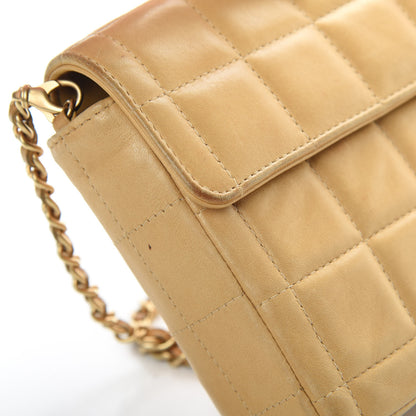Chanel Lambskin East West Chocolate Bar Flap Beige 19 of 23