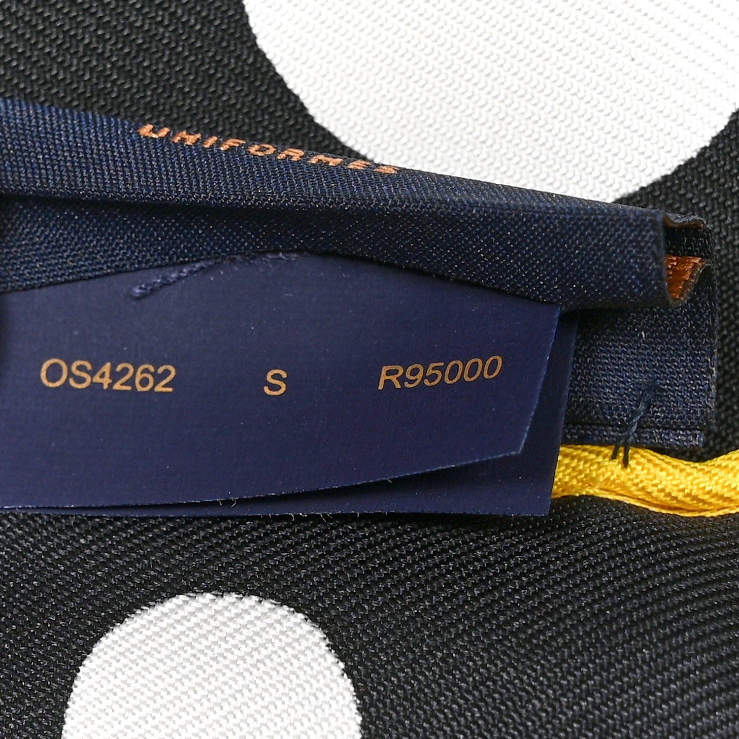 Louis Vuitton LV x YK Kusama Infinity Dots Scarf Black Yellow 4 of 5