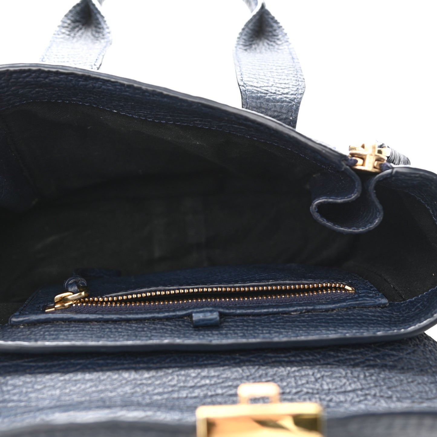 Textured Calfskin Mini Pashli Satchel Ink